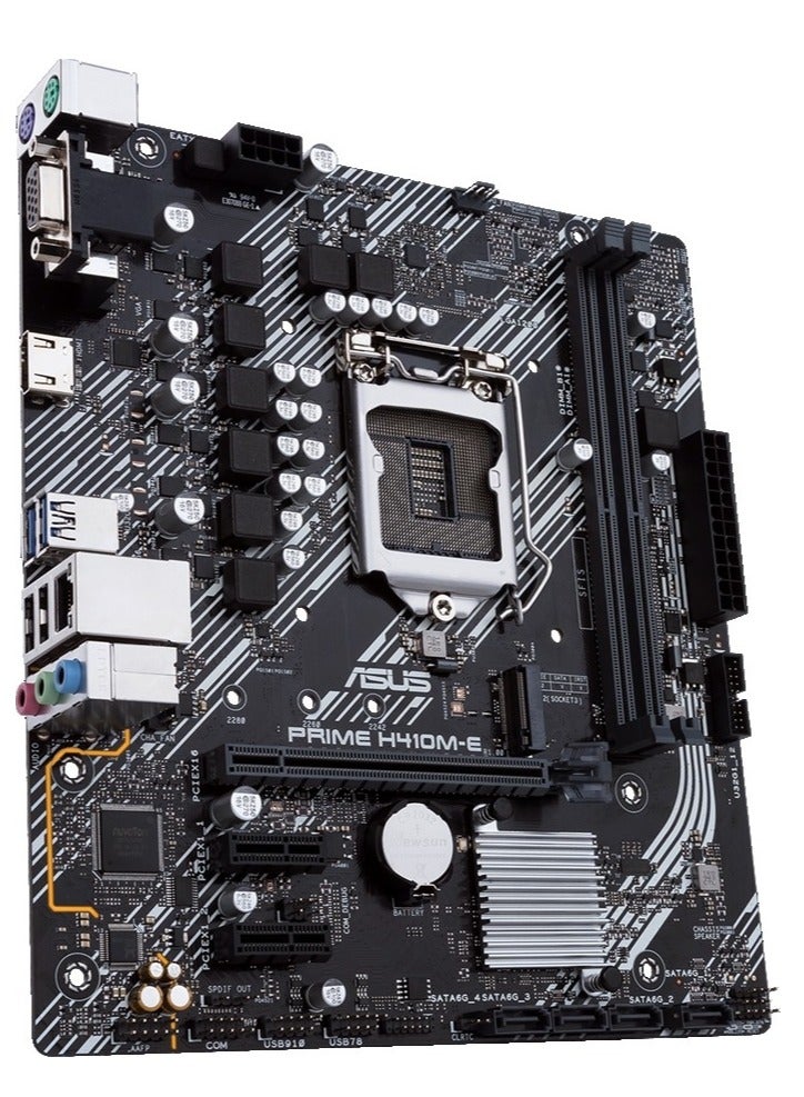 ASUS Prime H410M-A, LGA1200, Intel 10th Gen, Micro-ATX Commercial Motherboard, M.2 Support, HDMI, D-Sub, DVI, USB 3.2 Gen 1, COM Header, TPM Header and ASUS Control Center Express  - Image 1