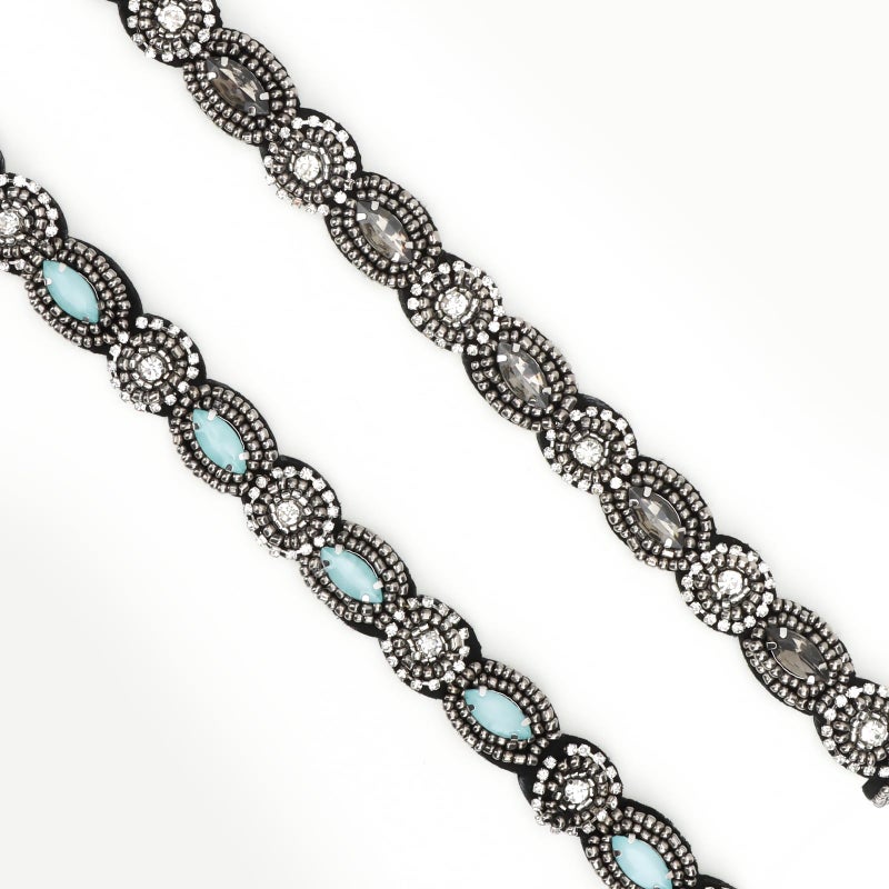 Amariver 2 Pieces Rhinestone Beaded Headbands for Women - Image 4