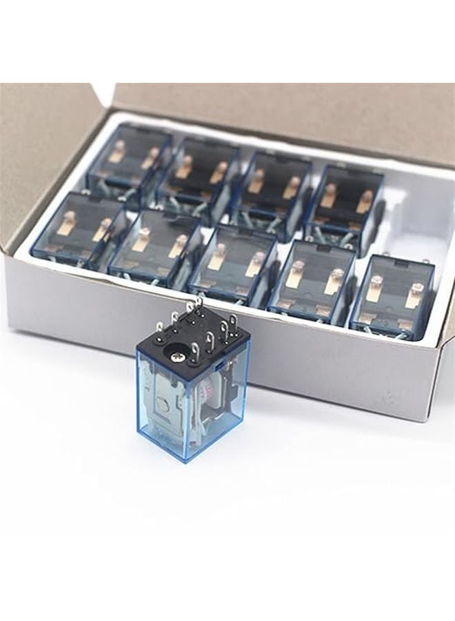 MY2P HH52P MY2NJ DPDT ميكرو ميني مفتاح مرحل كهرومغناطيسي مع LED AC12V الحجم - Image 1