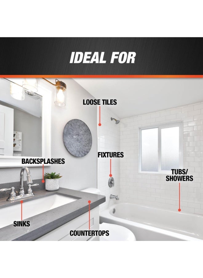 Dap 08648 9.8 Oz. 100% Silicone Kitchen and Bath Sealant, Clear - Image 2