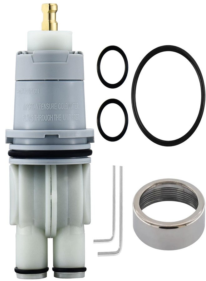Ahenbal RP46074 Shower Cartridge, Compatible with Delta 13/14 Series Shower Faucet, Replacement Monitor MultiChoice Cartridge, Single Handle Universal Shower Cartridge Repair Assembly with RP22734 Bonnet Nut - Image 1