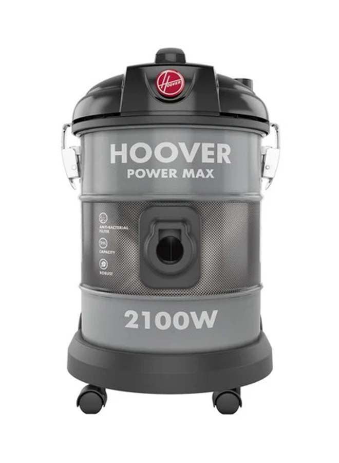 HOOVER Power Max Drum Vacuum Cleaner 20 Litre Capacity, Large Capacity, With Blower Function For Home & Office Use, 3 Year Motor Warranty - 566101 20 L 2100 W HT87-T2-M / HT87-T2-ME Grey - Image 2