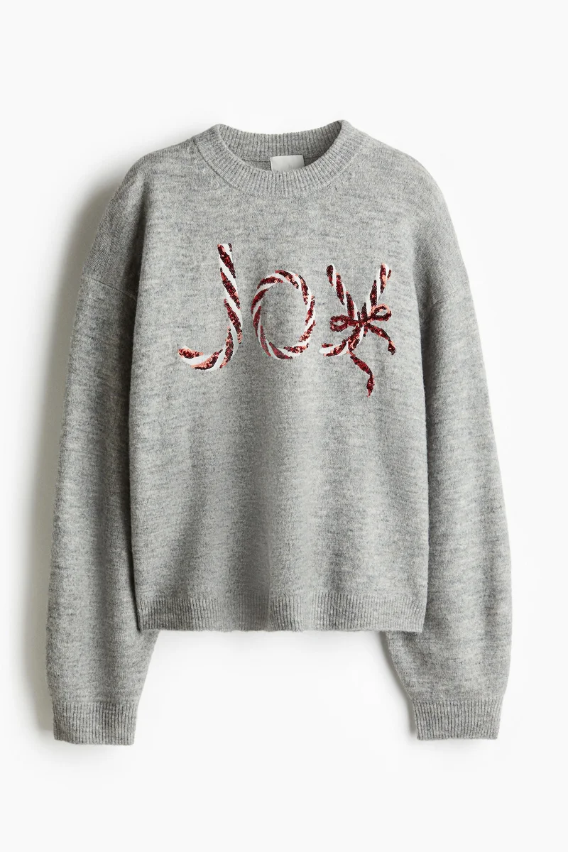 اتش اند ام Motif-Detail Jumper