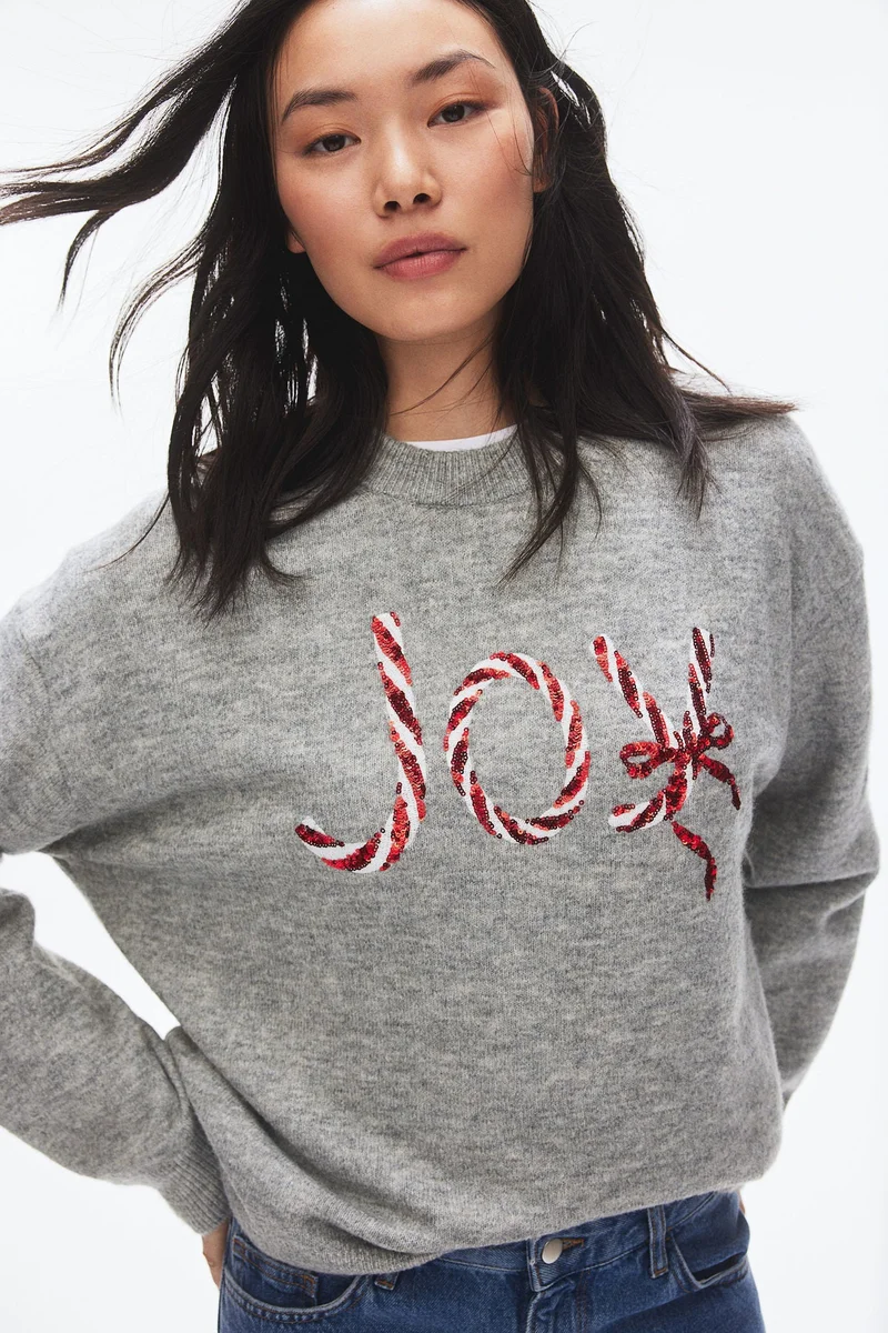 H&M Motif-Detail Jumper