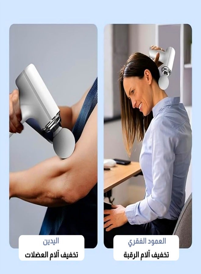 Relax Smart Massage Gun – Deep Tissue Muscle Massager for Athletes, Portable Pain Relief Device with 32 Adjustable Speeds & 4 Interchangeable Massage Heads - Image 3