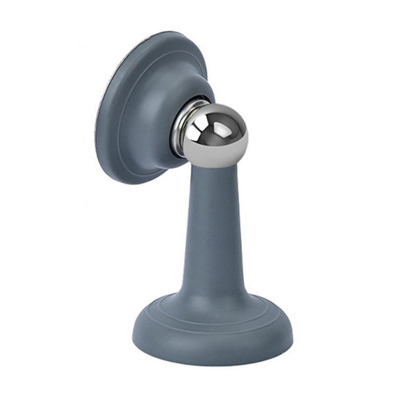 Magnetic Door Stopper: Grey Silicone Non-Perforated - No Drilling Installation Anti-Collision Quiet Operation for Bedrooms Living Rooms Nurseries Offices - Image 1