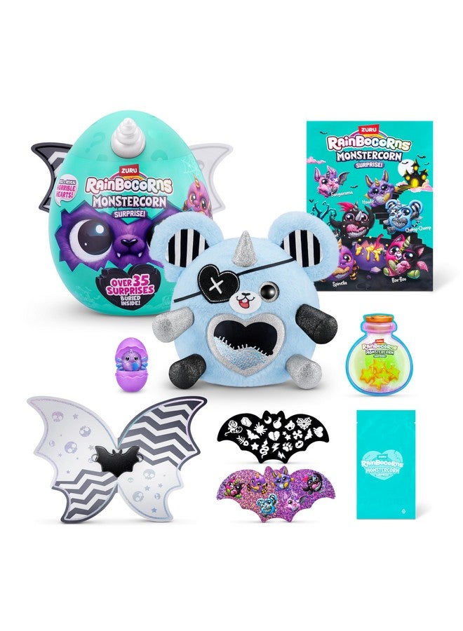 Rainbocorns Rainbocorns Monstercorn Surprise Vampire Rat - Surprise Unboxing Soft Toy, Fantasy Monster Gifts for Girls, Imaginary Play with Wearable Accessories - Image 1