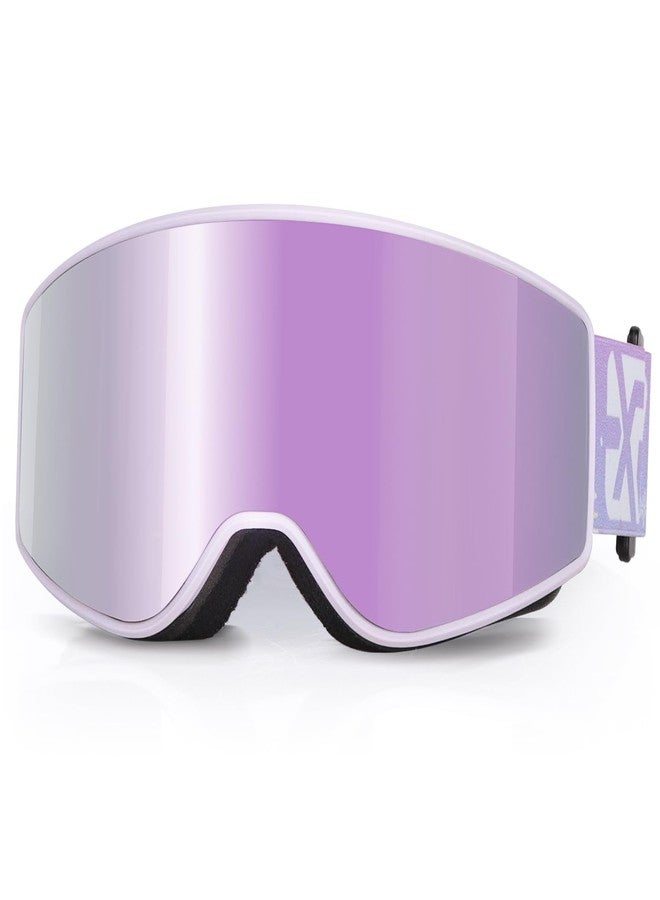 EXP VISION Children’s Ski/Snowboard Goggles for Glasses Wearers, Snow Goggles, Mirrored, for Junior Boys and Girls, Teenagers, 4-14 Years - Image 1
