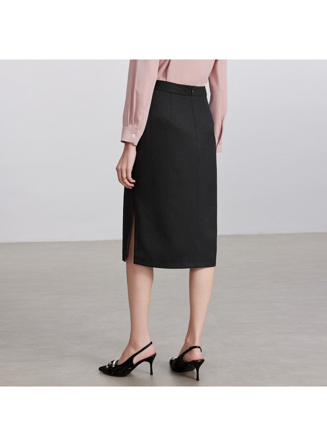 Fapai Elegant Commuting Half-skirt Business Professional Casual Versatile Easy-care Suit Skirt Women - Image 3
