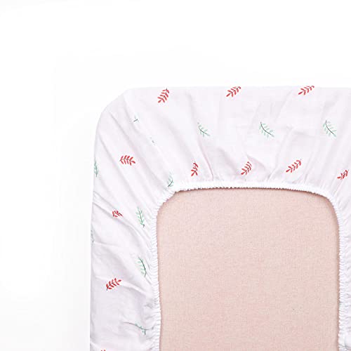 Kicks & Crawl Sleepy Leaves Organic Crib Sheet - Image 3