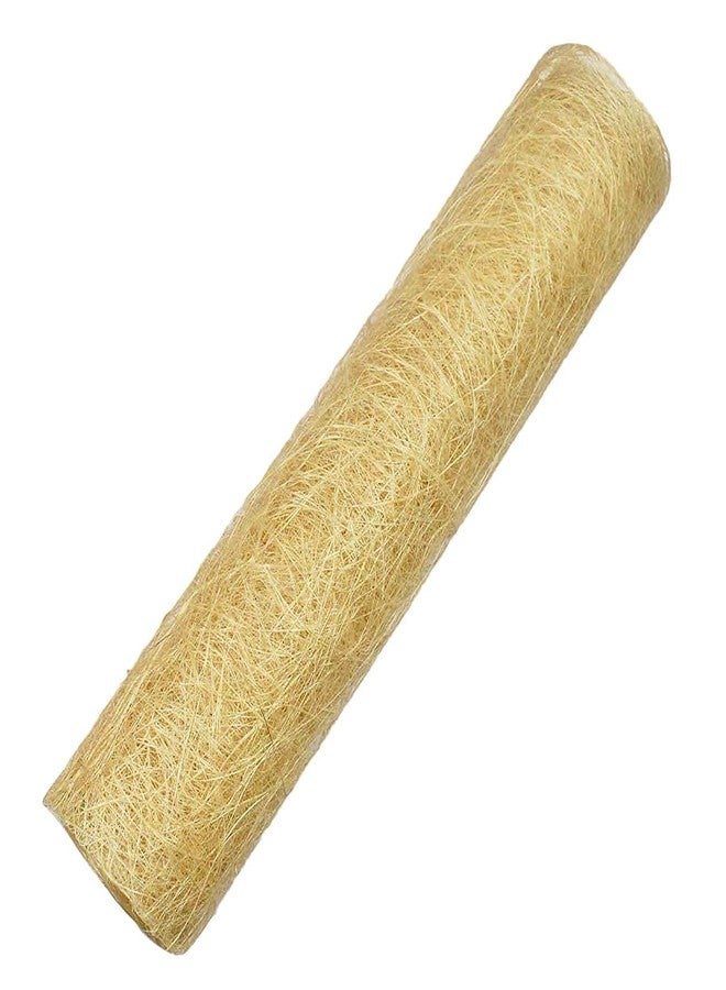 3A Featuretail 9 Mtr Abaca Jute Fiber Roll for Bouquet Wrapping, Gift Wrapping, Bags, Basket Making and Handicrafts (Cream Jute 9Mtr) - Image 2