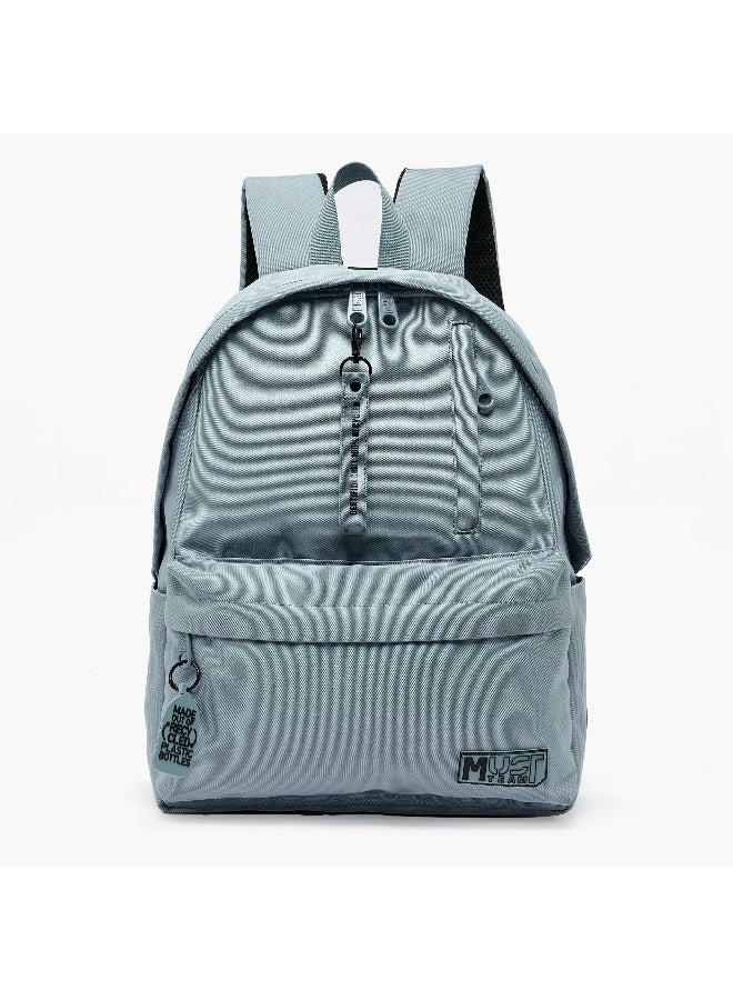 Mustteam Solid Backpack For Boys 8-13 Years With Adjustable Straps - 17 Inches - Image 1