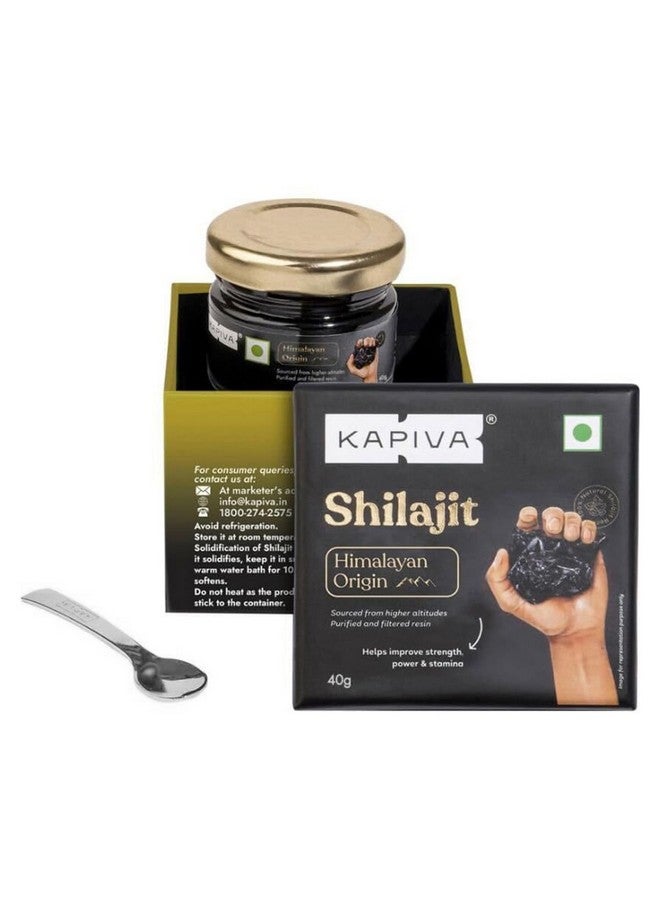 Kapiva كابيفا شيلاجيت هيمالايا الأصلي / راتنج شيلاجيت 40 جرام | حزمة توفير سوبر | 250 ملغ / حصة | للطاقة والقدرة على التحمل والحيوية | 160 حصة | 100% أيورفيدي - Image 2