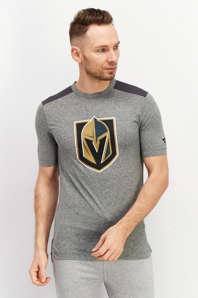 Men Sportswear Fit Embroidered Logo Outdoor T-Shirt, Grey