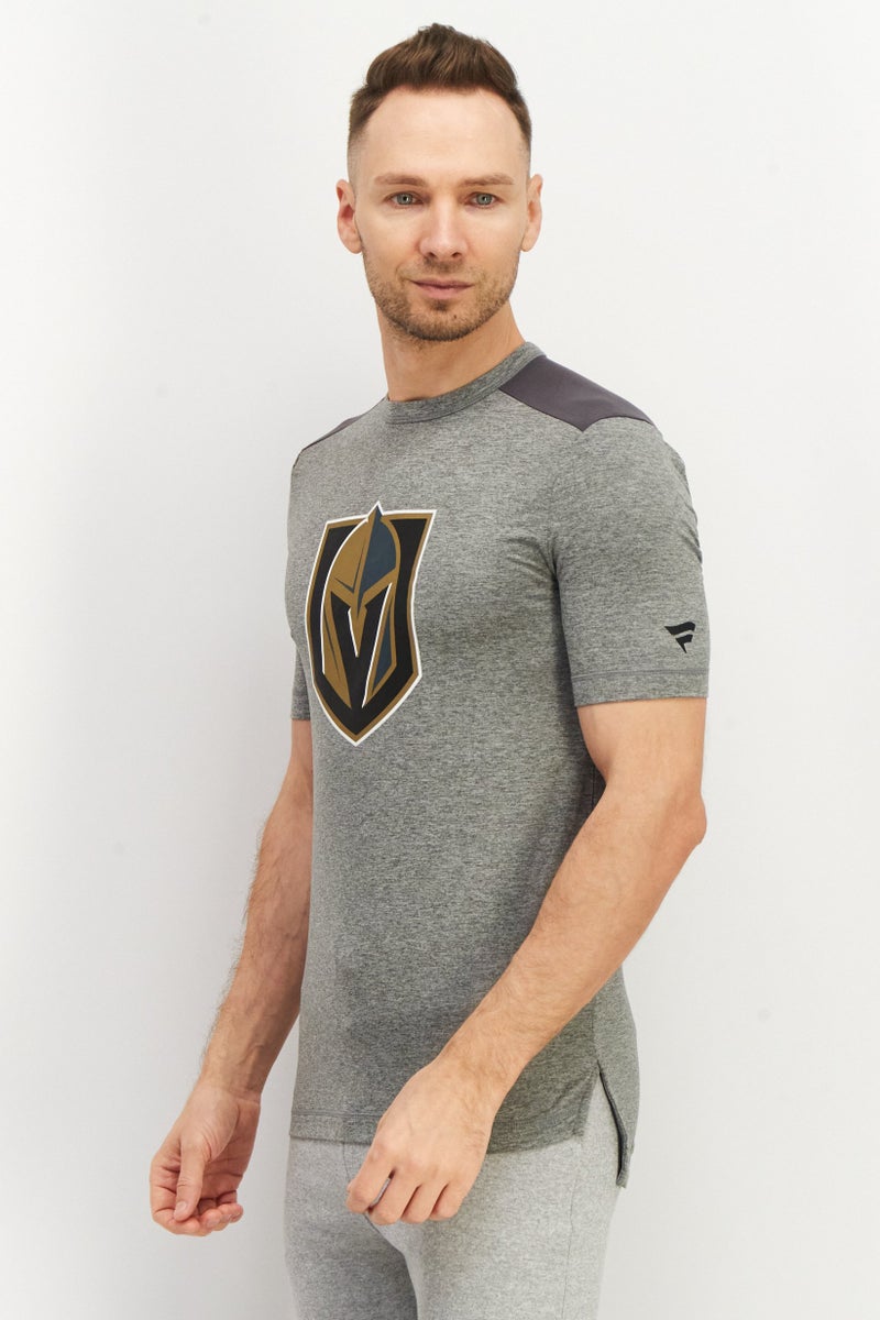 Men Sportswear Fit Embroidered Logo Outdoor T-Shirt, Grey