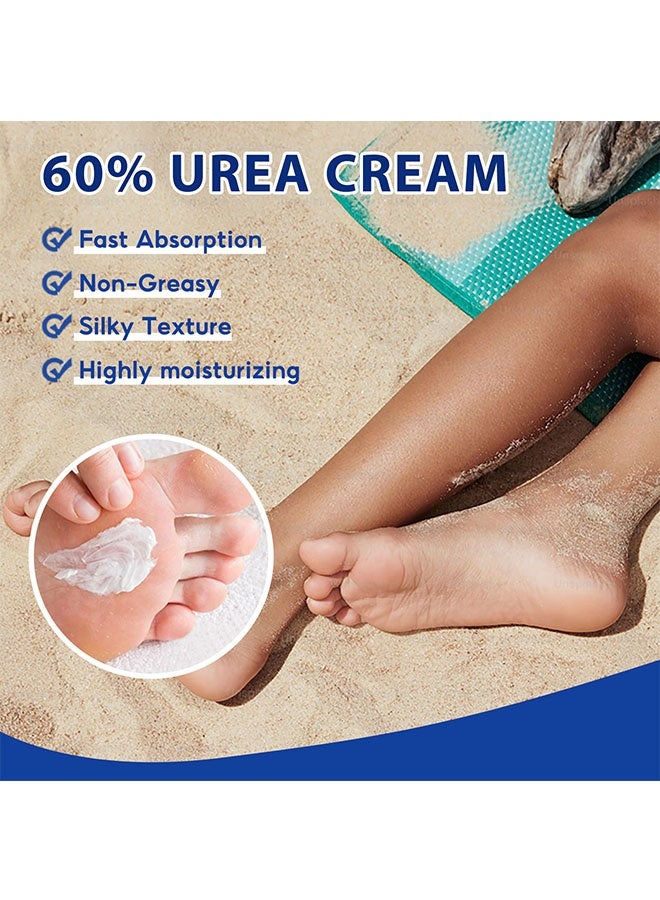 سوماكس كريم يوريا 60٪ 200 مل للبشرة القاسية والسميكة والجافة والمتكسورة ، ترطيب ، تسليم وتثبيت الجلد ، العناية بالجسم ، علاج القدم - Image 4