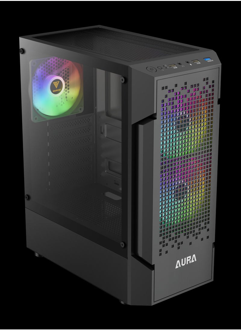 GAMDIAS AURA GC7 ARGB COMPACT MESH ARGB MID-TOWER CASE  - Image 5