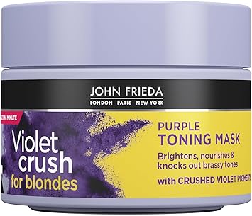 John Frieda Violet Crush Purple Toning Hair Mask for Blonde Hair 250 ml Purple Toning Hair Mask for Brassy Blonde Hair