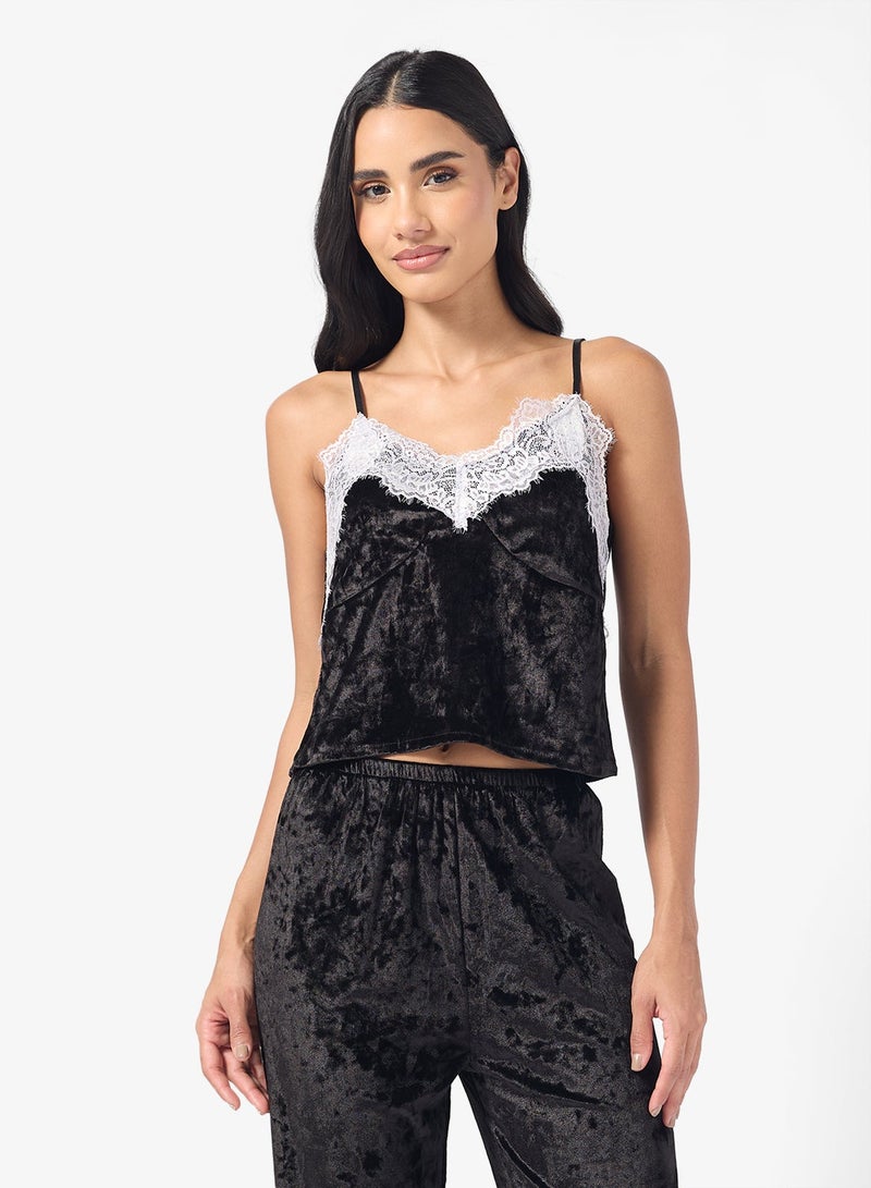 Ginger Cozy Velour Loungewear Pyjama Set - Image 4