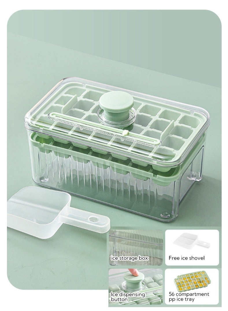 Toshionics صينية ثلج مزدوجة الطبقة 56 شبكة يمكن ضغطها لتوزيع الثلج بسرعة تأتي مع مجرفة ثلج - Image 2