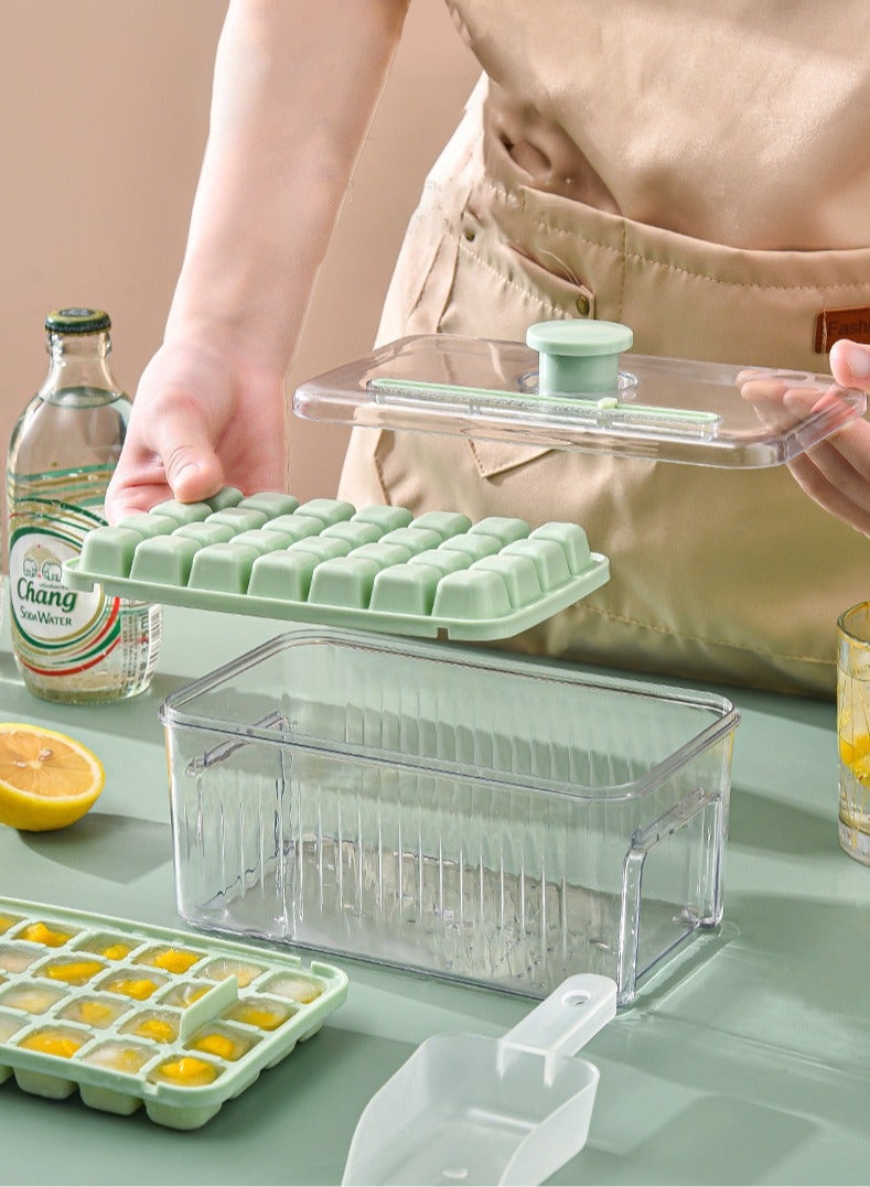 Toshionics صينية ثلج مزدوجة الطبقة 56 شبكة يمكن ضغطها لتوزيع الثلج بسرعة تأتي مع مجرفة ثلج - Image 3