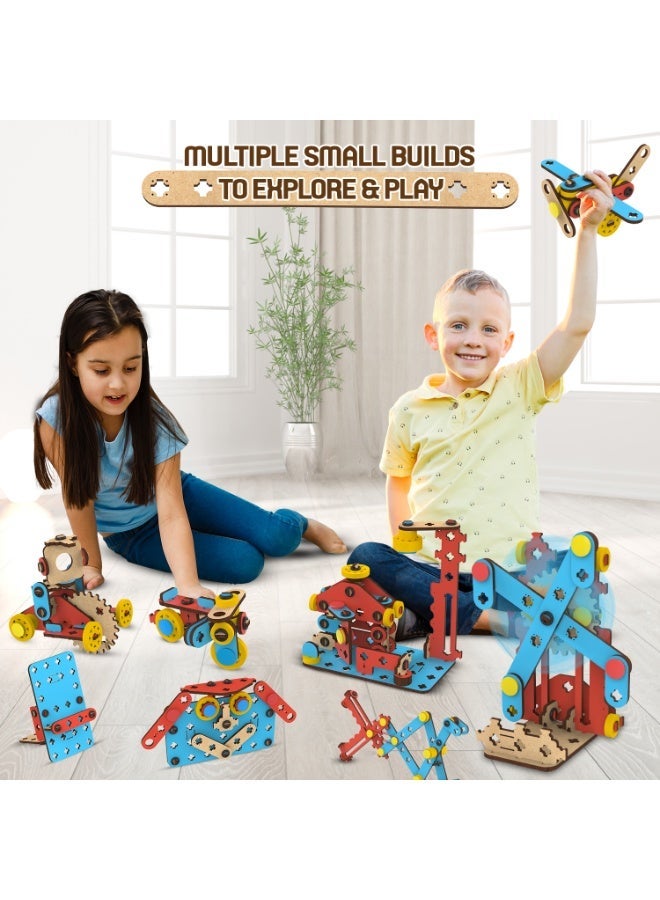 Smartivity Multi Builds : Hydraulics Kit DIY STEM Educational Toy Kit for Kids Age 6+ | Wooden Learning Toy | Build & Play | Gift for Boys & Girls - Image 4