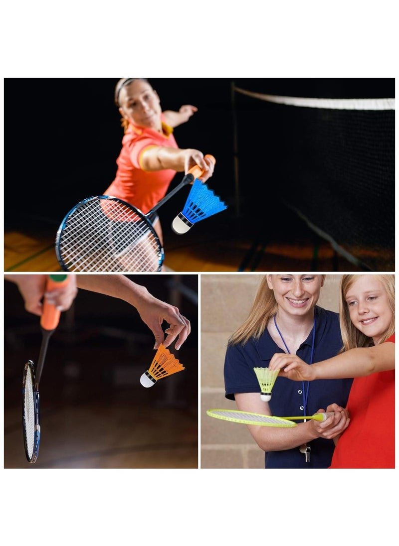 Generic Pack of 12 Shuttlecocks - Coloured Badminton Shuttlecocks, Fun Garden Game, Lightweight Nylon and Plastic Shuttlecocks, For indoor and Outdoor Badminton  - Image 4