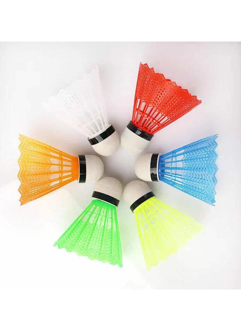 Generic Pack of 12 Shuttlecocks - Coloured Badminton Shuttlecocks, Fun Garden Game, Lightweight Nylon and Plastic Shuttlecocks, For indoor and Outdoor Badminton  - Image 2