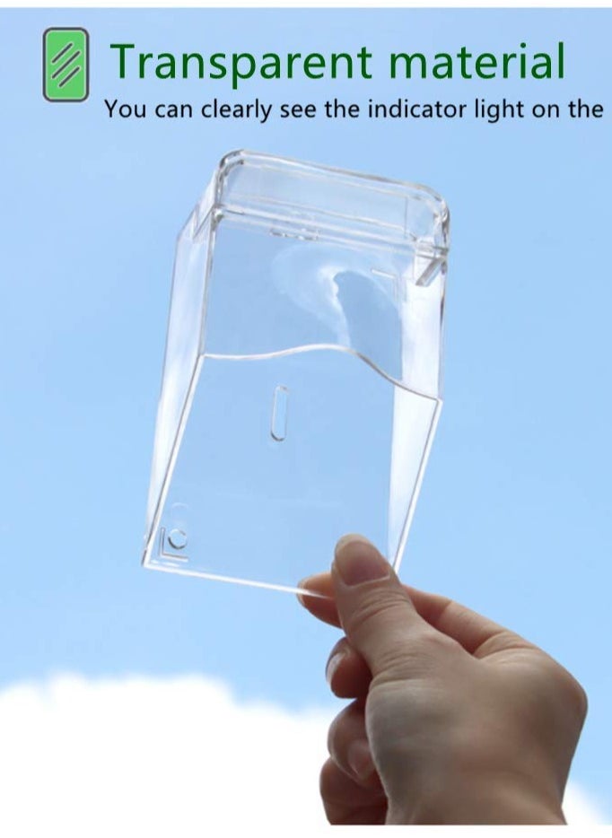Mordely Waterproof Doorbell Cover, Transparent Rainproof Wireless Doorbell Cover for Protective, Doorbell Shield  - Image 5