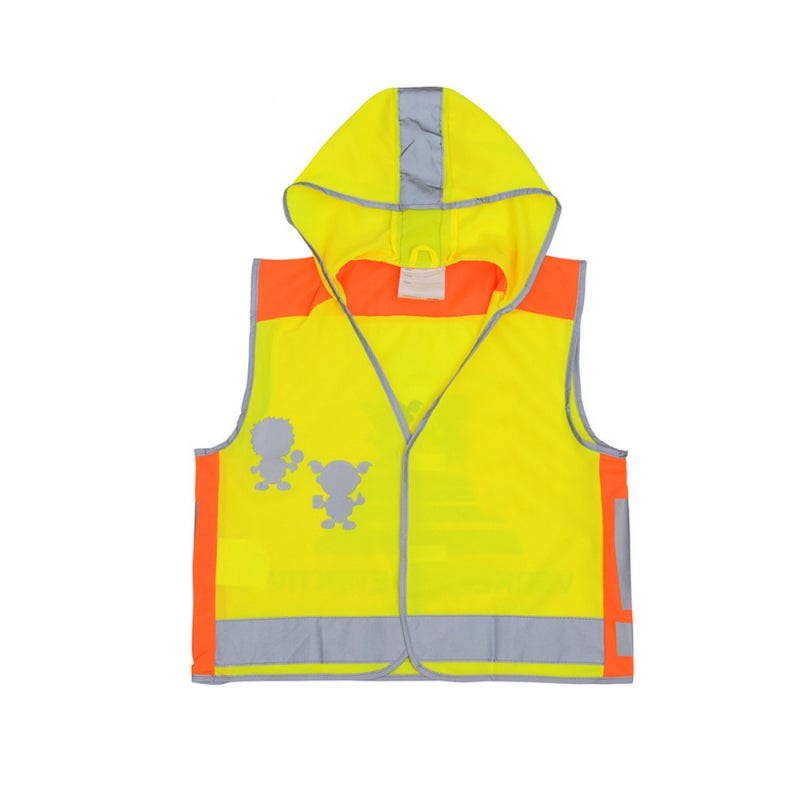 SFVest Reflective Vest Fluorescent Yellow: Super-bright Reflective Tape, 380+ High Visibility - Portable Lightweight Quick Dry Safety Gear for School Kids, Road Crossing, Running, Cycling - Image 1