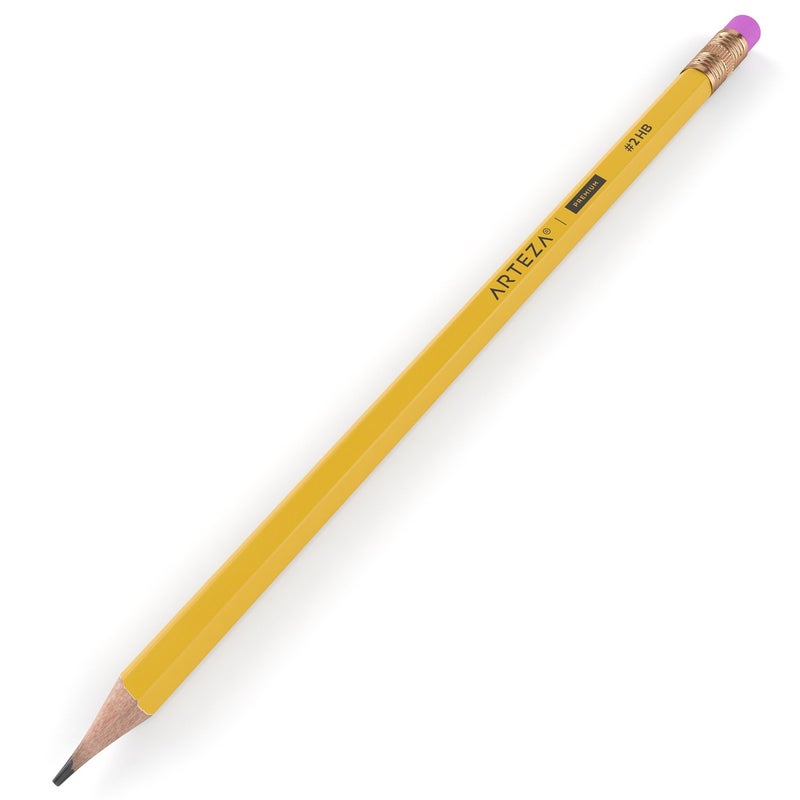 ARTEZA HB Pencils #2, Pack of 180, Wood-Cased Graphite Pencils in Bulk, Pre-Sharpened, Office and School Supplies for Exams, Classrooms, Students - Image 4