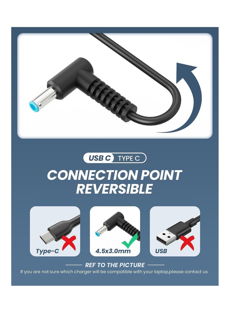 BEST ONE 19.5V 3.33A 65W HP Laptop Charger Replacement for HP Elitebook 840-G3 850-G3 845-G3 820-G3 745-G3 725-G3 755-G3 G4 G5 G6 G7 G8 G9 HP ProBook 450 650 640 G5 G4 G6 G7 Ac Adapter Power Cord - Image 2