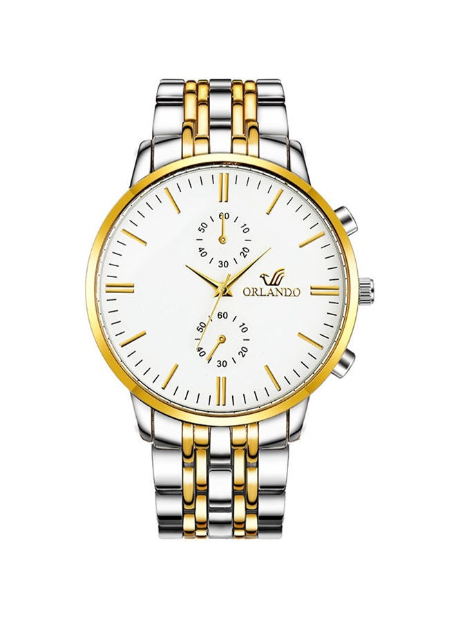 NIBEMINENT Men's Casual Stainless Steel Quartz Analog Watch NNSB03706329