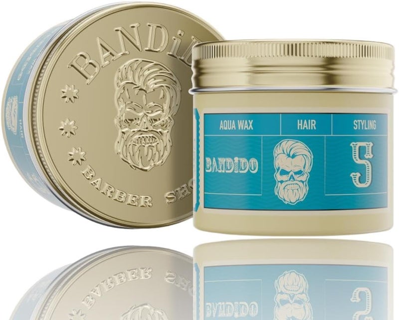 Bandido Hair Styling Aqua Wax 125 ml Shine Look Medium Hold No 5 Blue Aqua Wax