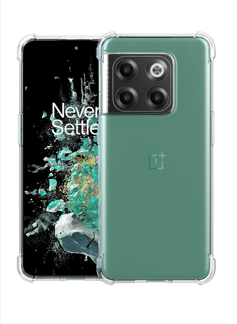 For OnePlus 10T/OnePlus ACE Pro Shock Proof Silicone protective Back Case Cover Transparent  - Image 1