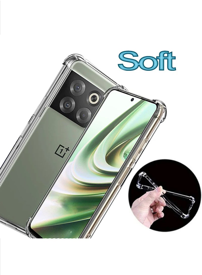 For OnePlus 10T/OnePlus ACE Pro Shock Proof Silicone protective Back Case Cover Transparent  - Image 2