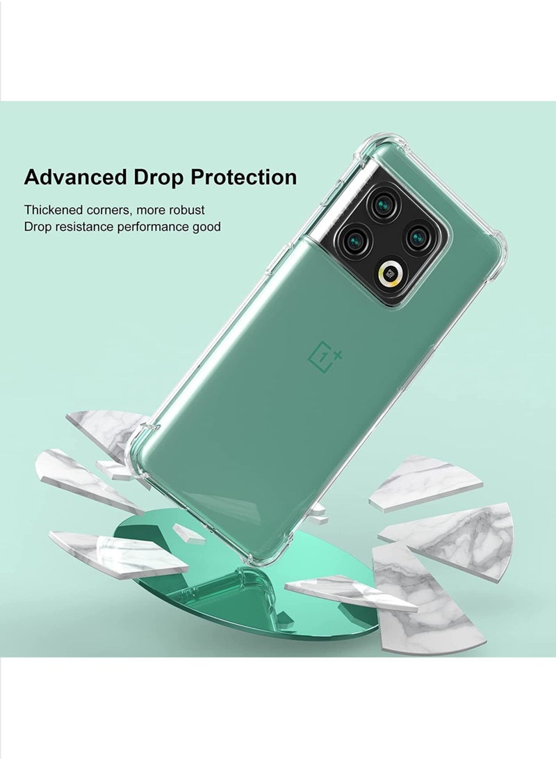For OnePlus 10T/OnePlus ACE Pro Shock Proof Silicone protective Back Case Cover Transparent  - Image 3