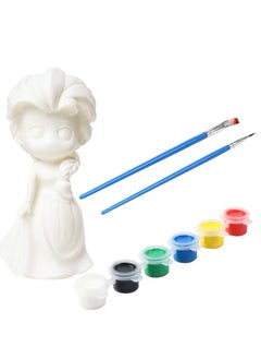 Paint Your Own Elsa Coin Bank for Girls, Princess Money Box Kits for Kids, DIY Craft Paint Art Supplies