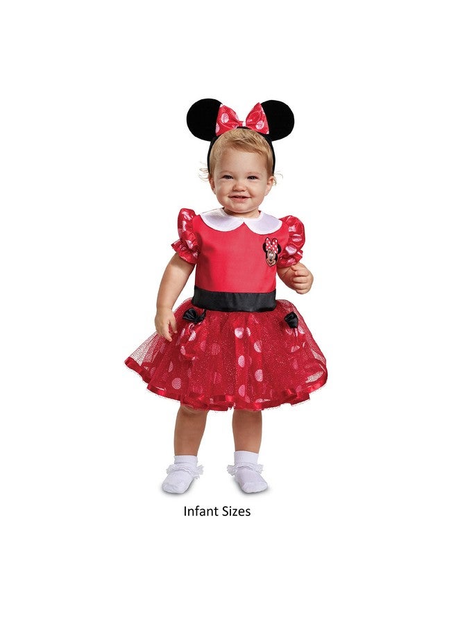 Disguise زي تنكر ديزني ميني ماوس للبنات، أحمر، مقاس/(2T) - Image 2