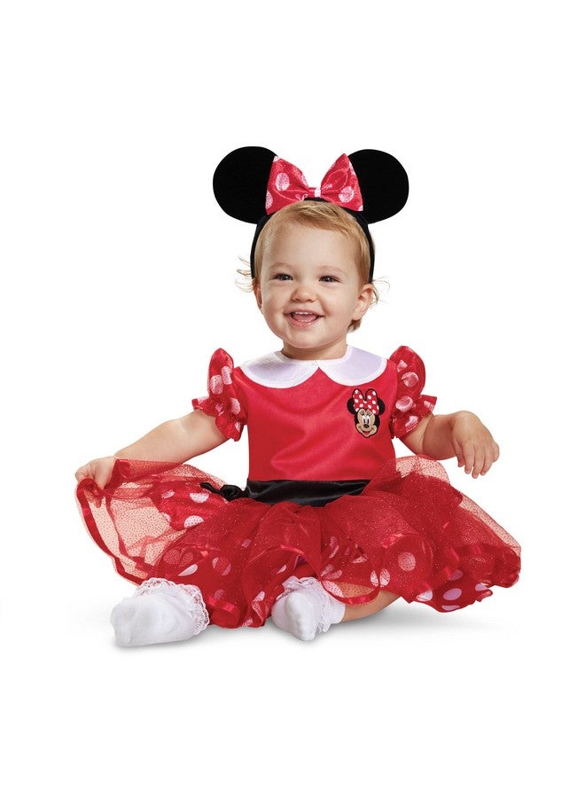 Disguise زي تنكر ديزني ميني ماوس للبنات، أحمر، مقاس/(2T) - Image 4