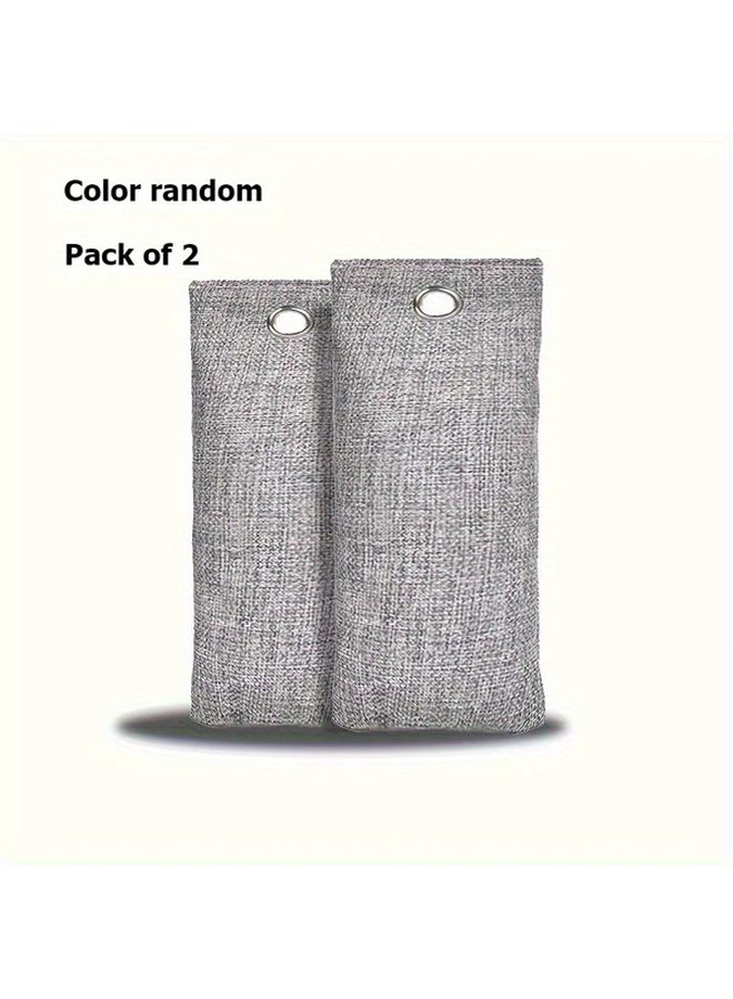 قطعتان من أكياس الفحم المعطر للأحذية، مزيل العرق للبيت، السيارة والحيوانات الأليفة - Image 1