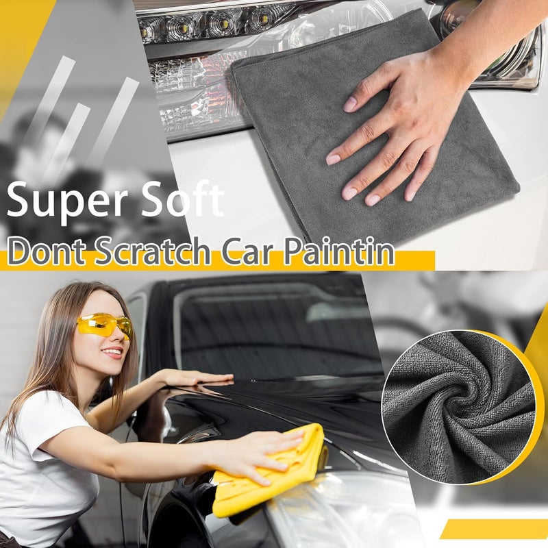2Pcs 55 x 28 Inch Oversized Microfiber Towels, Quick Absorbing Car Drying Towels, Without Stripes, Scratches, Water Stains, or Vehicle Cleaning Cloths - Image 4