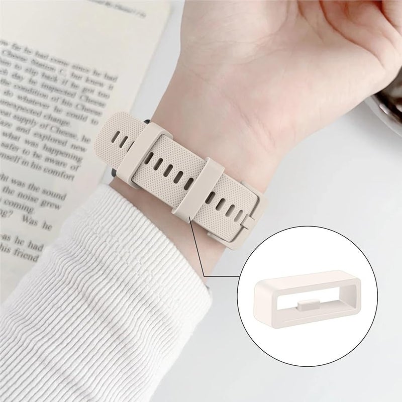 20mm Blue Silicone Watch Band Holder 20pcs Strap Loop Ring Accessories - Image 5
