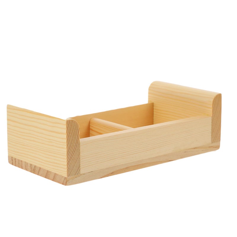 Wooden Sushi Plate With Dividers Japanese Style Sashimi Serving Tray Kitchen Dishware - Image 2