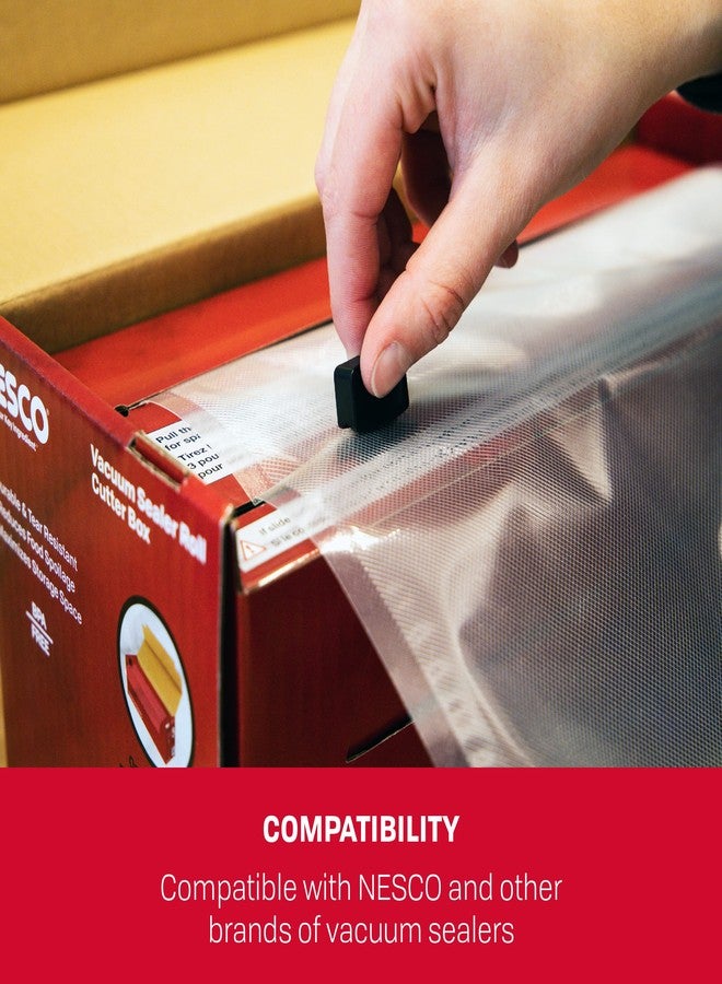 Nesco Vacuum Sealer Cutter Box with 50' of Heavy Duty Vacuum Sealer Roll 11" x 50' - Image 4