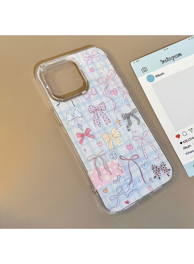 NIBEMINENT Colorful Bows Protective TPU Case Cover For iPhone 15, Bows Are In A Mess