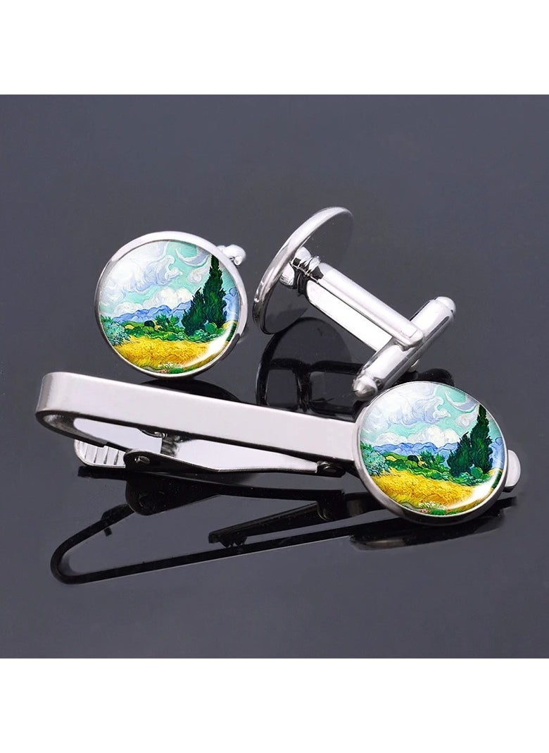 " A men's set consisting of a buckle and a cuff, made of high-quality material - imported"