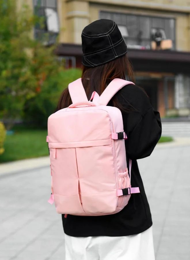 Take Two Pink Travel Backpack with Shoe Compartment