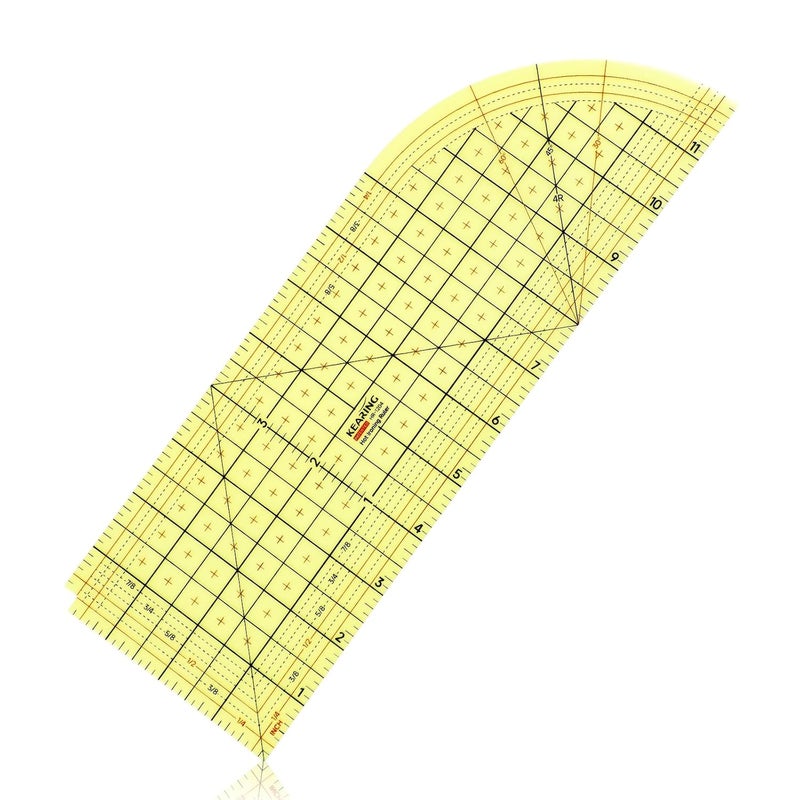 Weewooday Hot Ironing Ruler, Heat Resistant Hemmer Ruler Sewing Tools Measuring Handmade Tool for Electric Iron Home Work(4 x 12 Inch) - Image 1