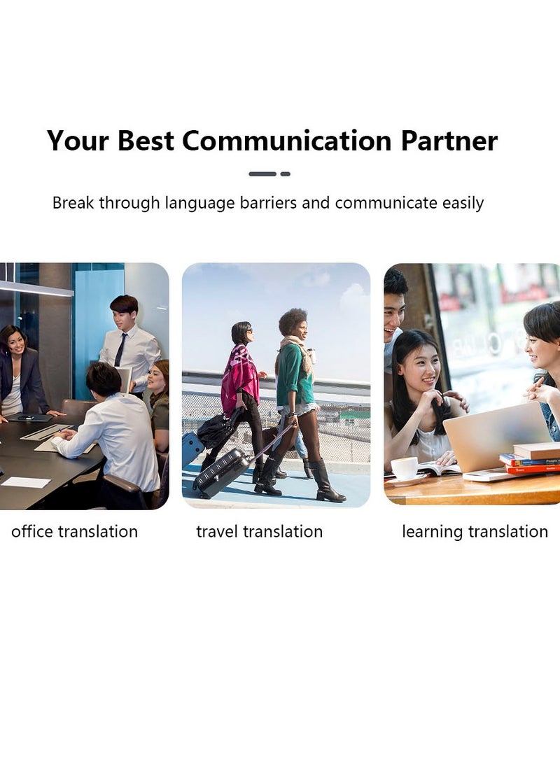 Generic - Intelligent Language Translator Tempered Glass Shell BT 4.2 70+ Languages Ultra Long Standby Chat & Dating & Text Translation - Image 1